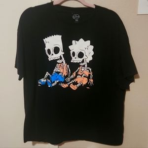 The Simpsons - Bart & Lisa Skeleton T-Shirt